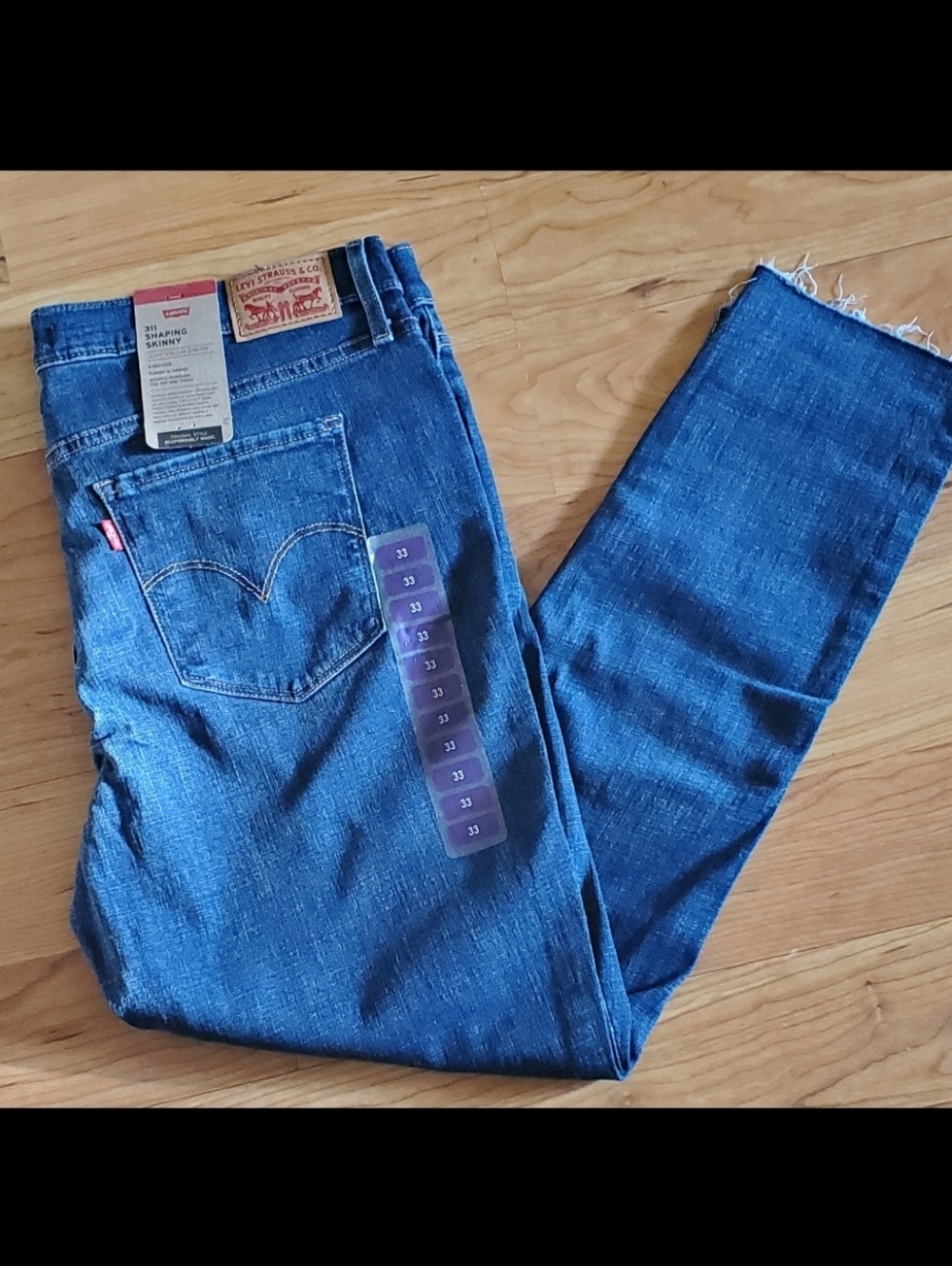 New Levi’s Women’s 16 Mid-Rise Tummy Slimming Skinny Ankle Jeans W33 L30